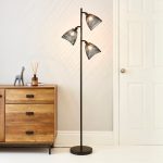 Jaula Multi Head Black Floor Lamp Black