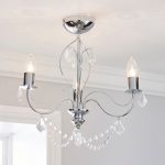 Elizabeth Chrome Ceiling Light Chrome