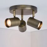 Newark 3 Light Bronze Ceiling Fitting Bronze