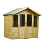 7ft x 5ft Winchester Brighton Wooden Summerhouse Natural