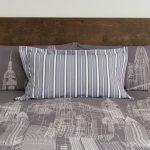 City Skyline Black Oxford Pillowcase Black