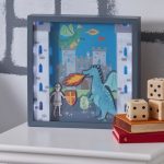 Knights and Dragons Light Up Box Frame MultiColoured