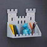 Knights and Dragons Castle Shelf Grey