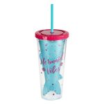 Mermaid 410ml Water Bottle Multi coloured