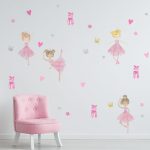 Ballet Wall Stickers Pink