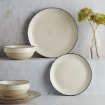 Apartment Navy Rim 12 Piece Dinner Set Navy