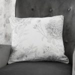 Gracey Grey Floral Cushion Grey