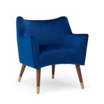 Brody Velvet Chair – Blue Blue