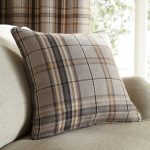 Melrose Natural Check Cushion Natural