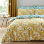 Erin Teal & Ochre Reversible Duvet Cover and Pillowcase Set Teal