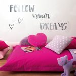 Follow Your Dreams Metallic Wall Stickers Silver