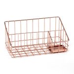 Copper Effect Stationery Holder Copper