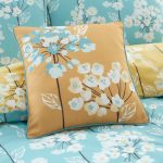 Erin Teal & Ochre Cushion Teal