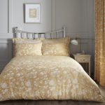 Marianne Gold Jacquard Duvet Cover and Pillowcase Set Gold