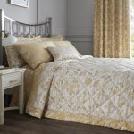 Marianne Gold Jacquard Bedspread Gold