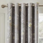 Dorma Maiya Grey Blackout Eyelet Curtains Grey