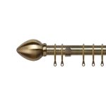 Harper Fixed Antique Brass Curtain Pole Dia. 28mm Antique Brass