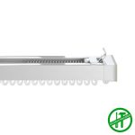 Easy Fit White Extendable Curtain Track White