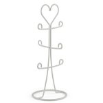 Wire Heart Mug Tree White