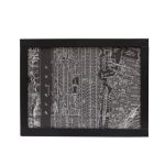 Map Print Laptray Black