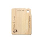 T&G Hevea Wooden Bar Board Brown