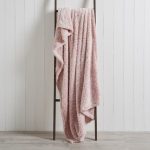 Teddy Bear Blush Marled Throw Pink