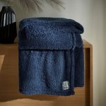 Teddy Bear Navy Throw Navy
