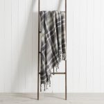 Check Woven 130cm x 180cm Throw Grey