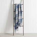 Check Woven 130cm x 180cm Throw Navy