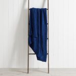 Geo Knit 130cm x 180cm Throw Navy