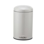 Bling White Glitter 12 Litre Pedal Bin White