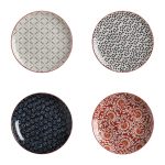 Maxwell & Williams Set Of 4 Boho 20cm Plates Multi coloured