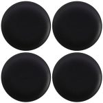 Maxwell & Williams Caviar Set Of 4 28cm Black Coupe Plates Black