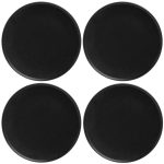 Maxwell & Williams Caviar Set Of 4 27cm High Rim Black Plates Black