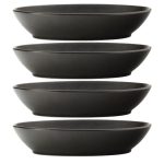 Maxwell & Williams Caviar Set Of 4 Black Oval Bowls Black