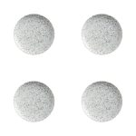 Maxwell & Williams Caviar Speckle Set Of 4 15cm Coupe Plates Grey