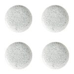 Maxwell & Williams Caviar Speckle Set Of 4 20cm Coupe Plates Grey