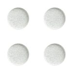 Maxwell & Williams Caviar Speckle Set Of 4 21cm High Rim Plates Grey