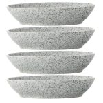 Maxwell & Williams Caviar Speckle Set Of 4 Oval Bowls Grey