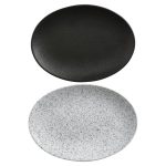 Maxwell & Williams Mixed Caviar Set Of 2 35cm Oval Plates MultiColoured