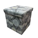 Emmott Foldable Cube Ottoman Grey
