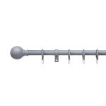 Ashton Extendable Grey Curtain Pole Dia. 16/19mm Grey