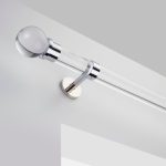 Swish Atlanta Fixed Acrylic Curtain Pole Dia. 35mm Clear