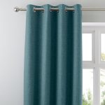 Jennings Peacock Thermal Eyelet Curtains Peacock