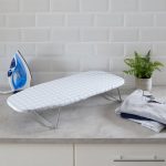 Grey Geometric Tabletop Ironing Board Grey