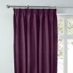 Parker Aubergine Chenille Pencil Pleat Curtains Aubergine