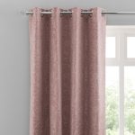 Siam Floral Blush Jacquard Eyelet Curtains Blush