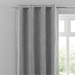 Oxford Dove Grey Chenille Eyelet Curtains Dove Grey