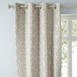 Havana Natural Jacquard Eyelet Curtains Natural