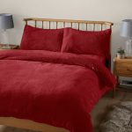 Teddy Bear Red Duvet Cover Red